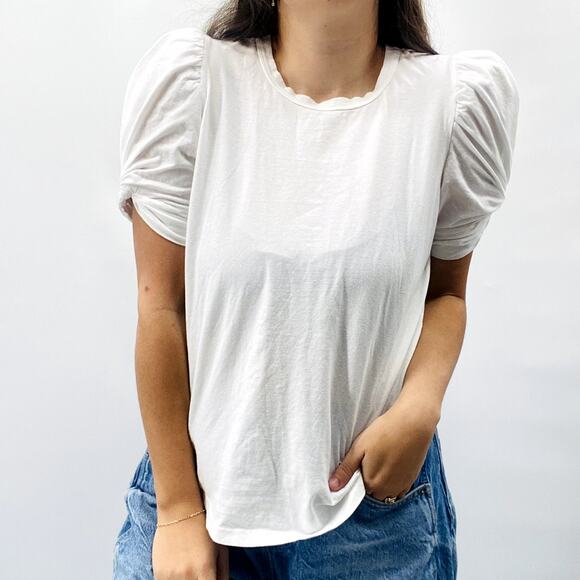 A.L.C. M white puff sleeve tee - Picture 5 of 5